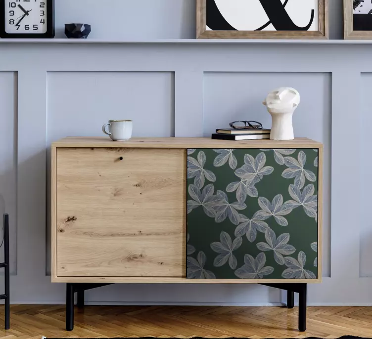 Adesivo decorativo elemento foglia botanica - TenStickers