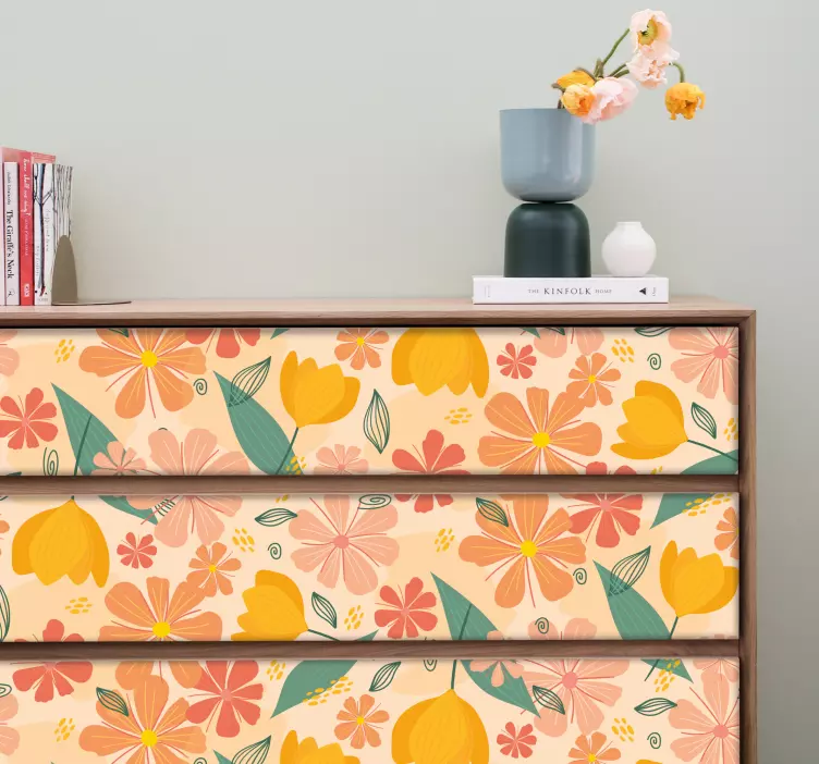 Adesivo decorativo finitura testurizzata botanica - TenStickers