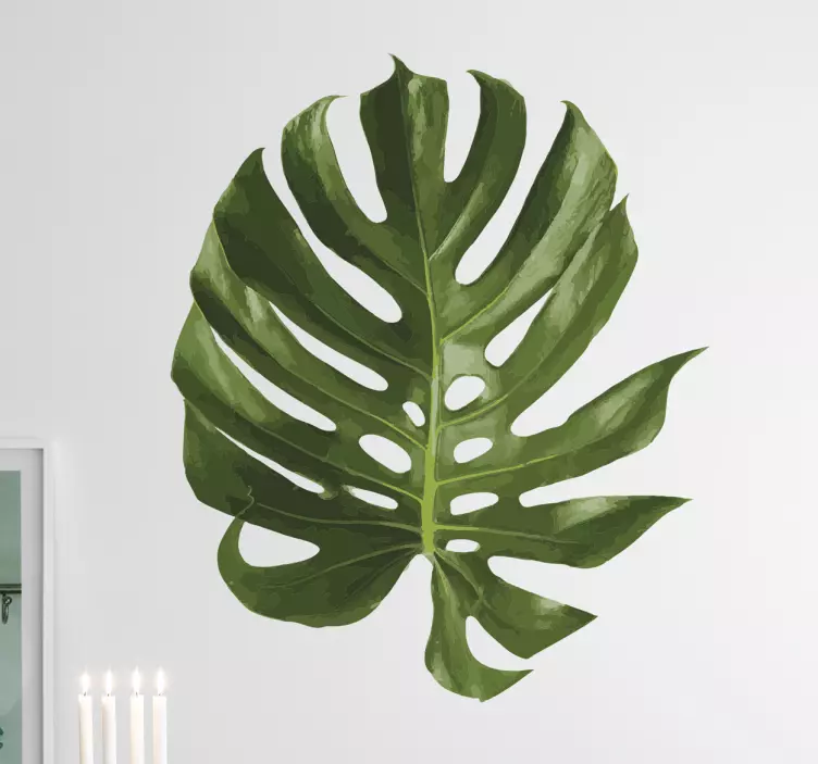 Adesivo decorativo Foglia Monstera Deliciosa - TenStickers