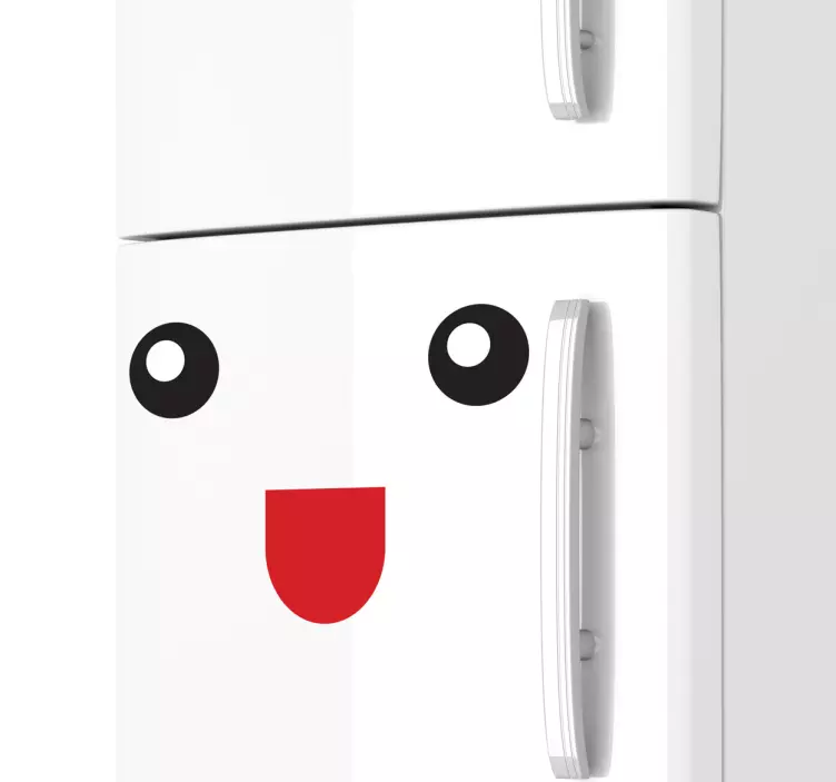 Adesivo decorativo frigo sorriso - TenStickers
