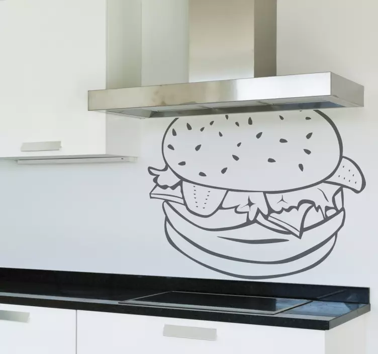 Adesivo decorativo hamburger - TenStickers