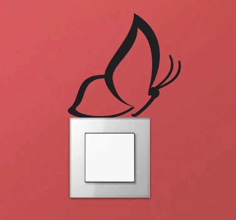 Adesivo decorativo interruttore farfalla - TenStickers