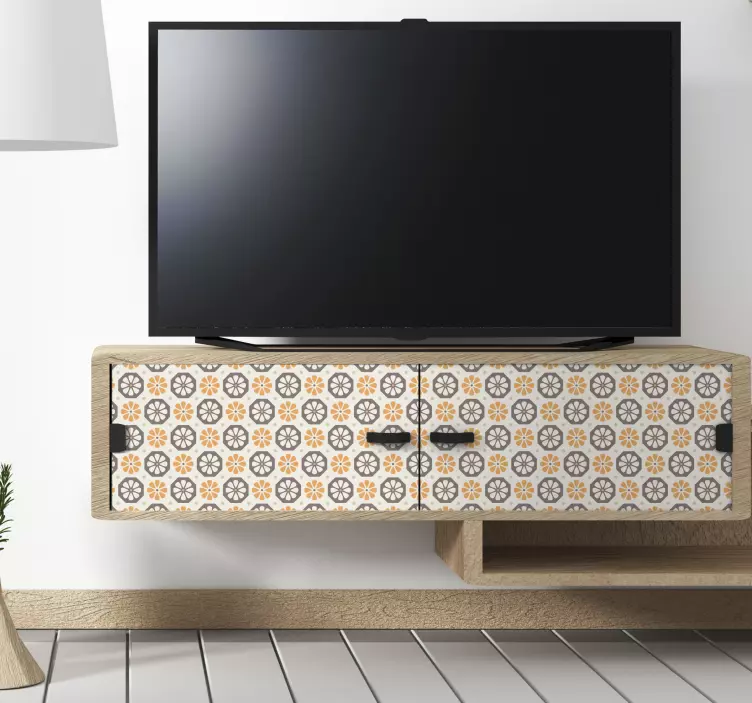 Adesivo decorativo motivi floreali evidenziati - TenStickers