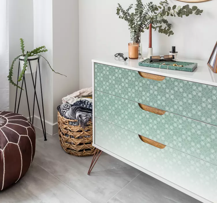 Carta adesiva per mobile motivo floreale sbiadito - TenStickers