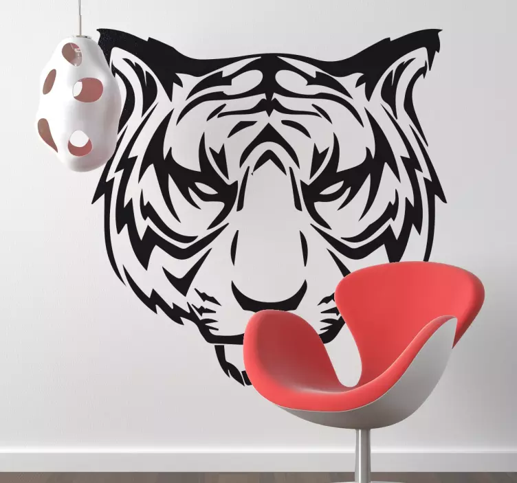 Adesivo decorativo tigre fuoriosa - TenStickers