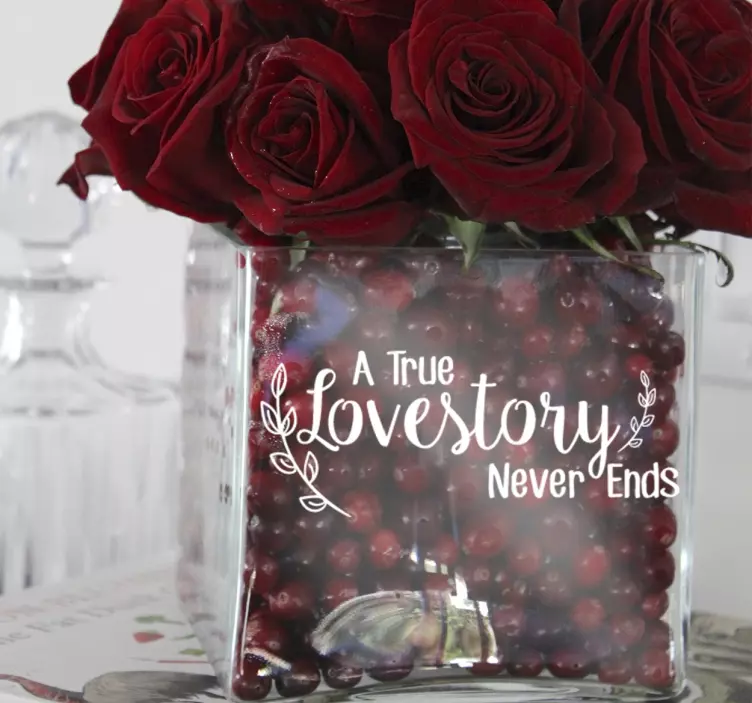 Adesivo decorativo true love story - TenStickers