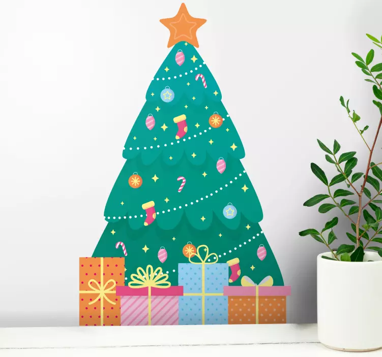 Adesivo decorazioni per l'albero di natale - TenStickers