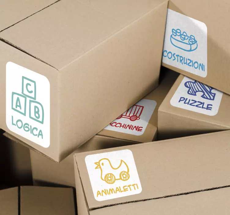 Adesivo educativo divisione giochi - TenStickers