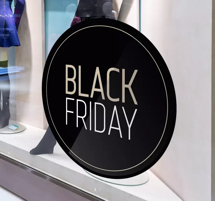 Adesivo elegante promo Black Friday - TenStickers