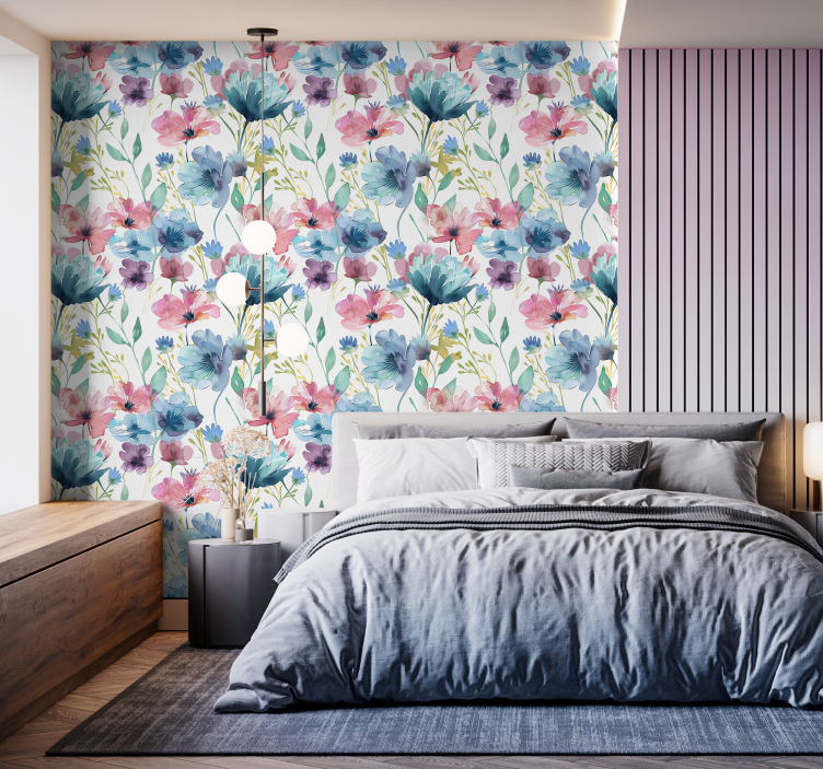 Adesivo da parete fiore fiori selvatici in estate - TenStickers