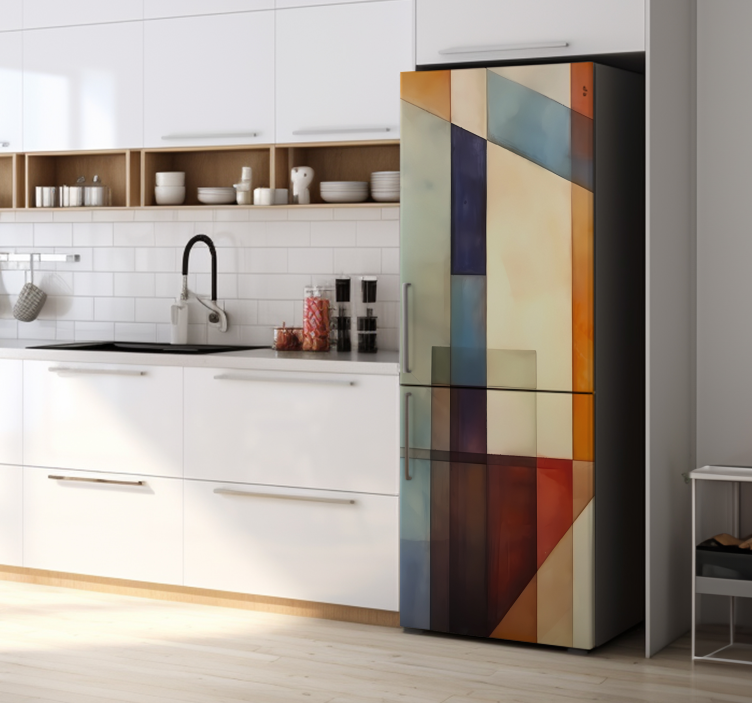 Adesivo per frigo geometrico astratto - TenStickers