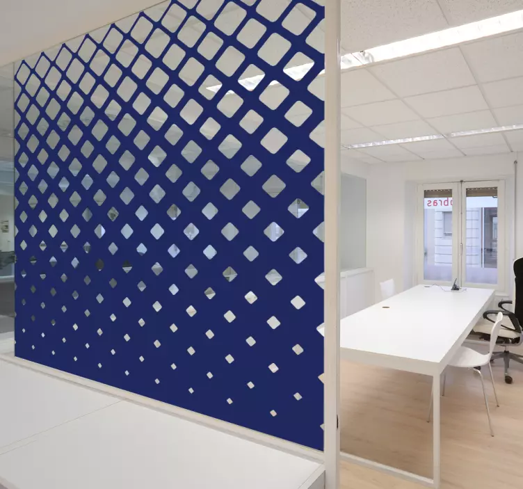 Adesivo geometrico motivo a diamante sfumato - TenStickers