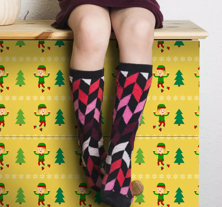 Adesivo modello elfo gioioso - TenStickers