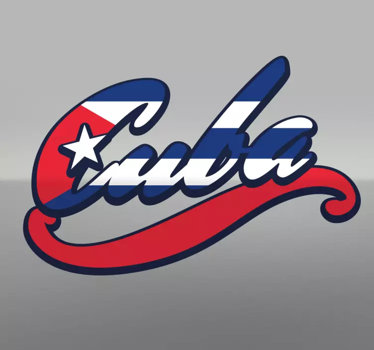 Adesivo murale Cuba Lettering - TenStickers