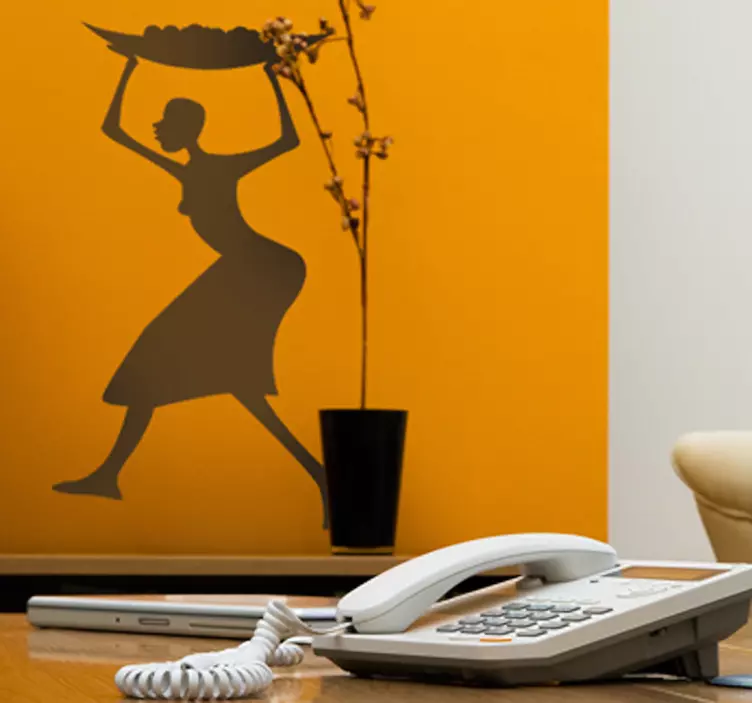 Adesivo murale donna africana - TenStickers