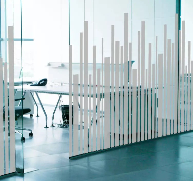 Adesivo forme linee verticali irregolari - TenStickers