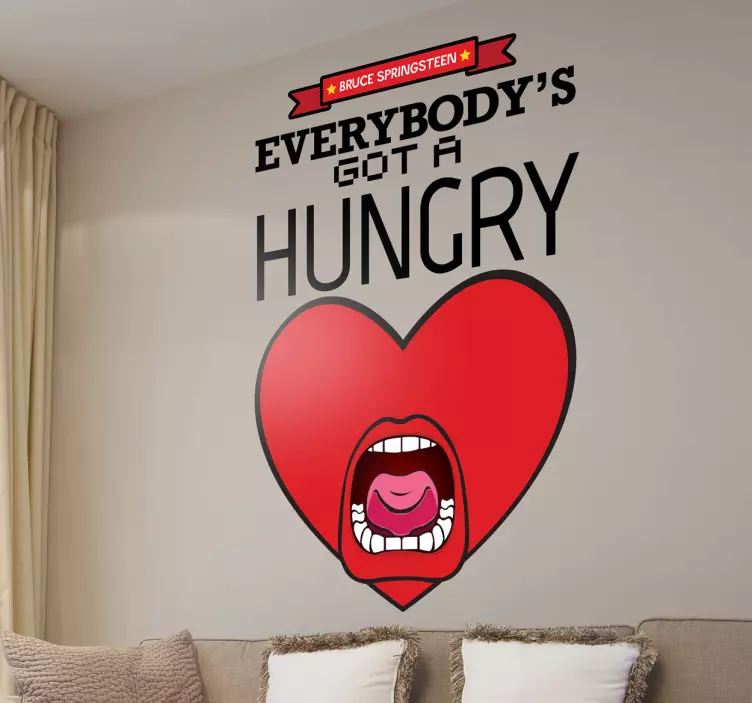 Adesivo murale Hungry Heart - TenStickers