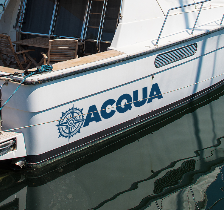 Adesivo personalizzato la rosa dei venti - TenStickers