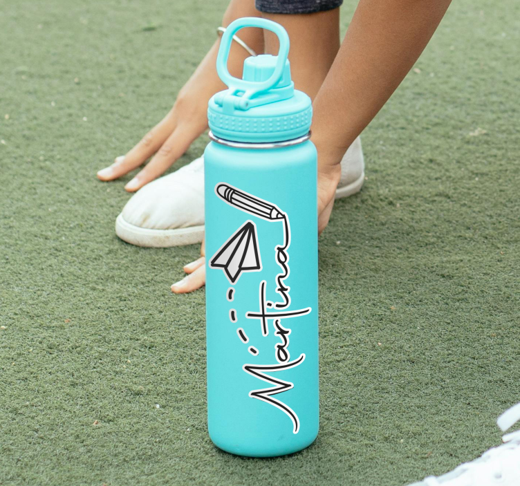 Adesivo personalizzato nome della bottiglia - TenStickers