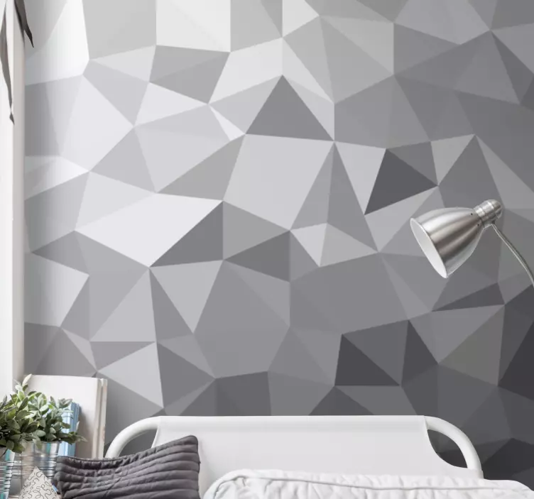Adesivo murale ragazzi motivo geometrico grigio - TenStickers