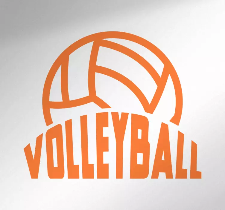 Adesivo murale sportivo volleyball - TenStickers