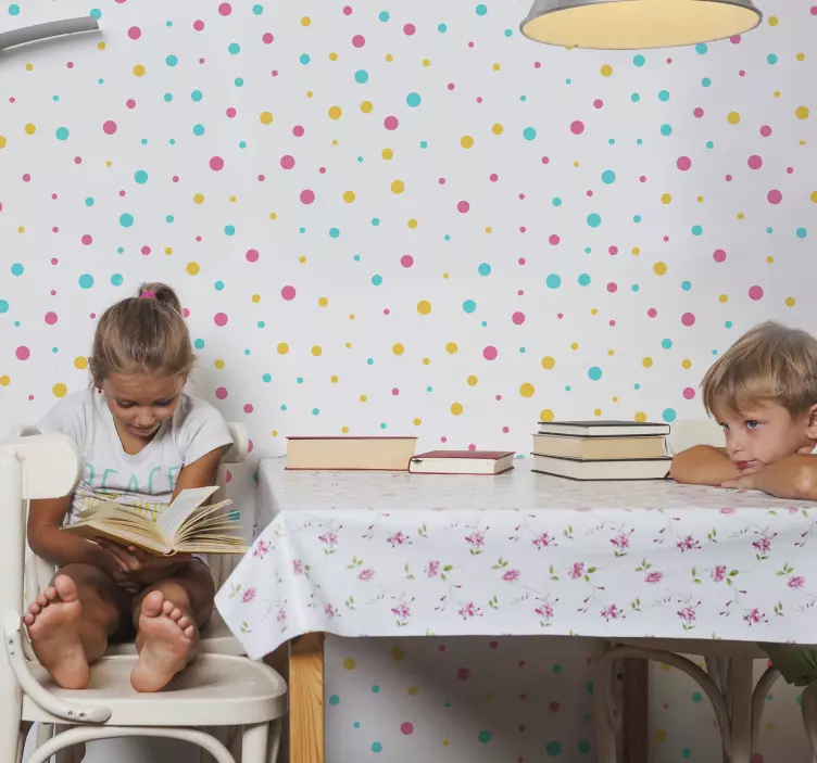 Adesivi animali per bambini cerchi vibranti e maculati - TenStickers