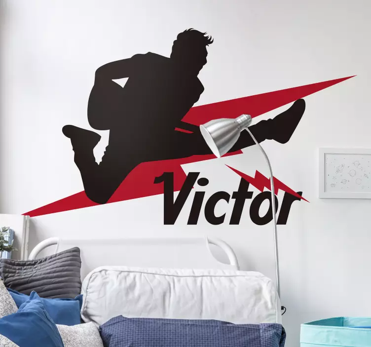 Adesivi animali per bambini sagoma di musicista che salta - TenStickers