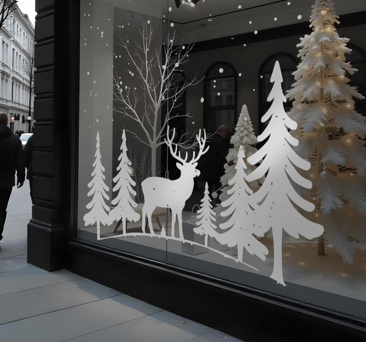 Adesivi animali per bambini scena invernale - TenStickers