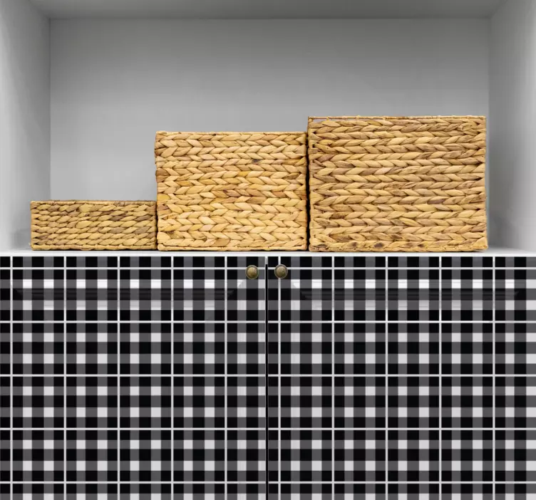 Adesivi animali per bambini sfondo a quadri - TenStickers