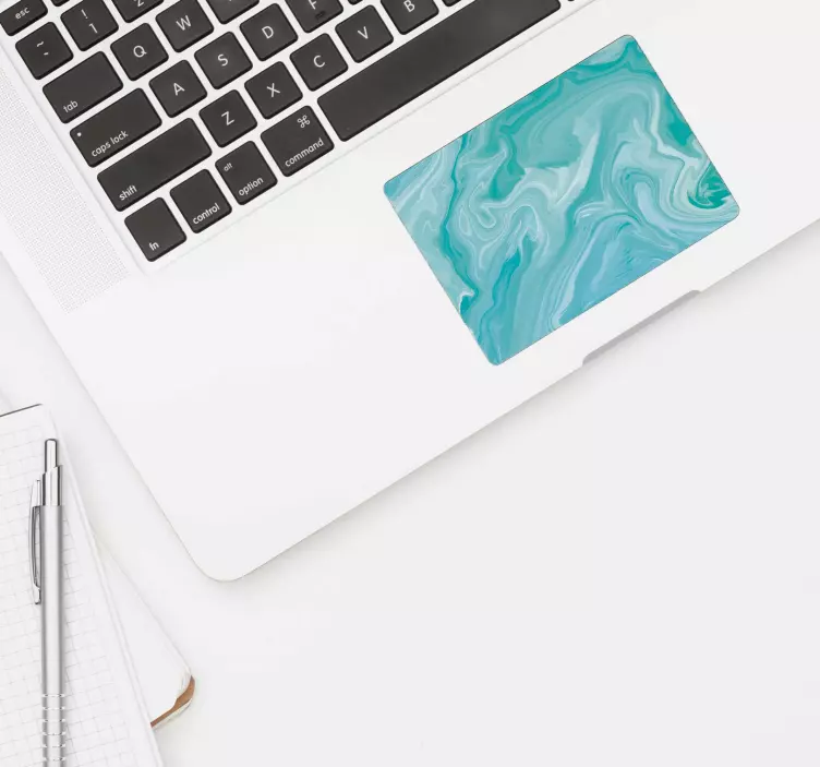 Adesivo pc onde blu touchpad - TenStickers