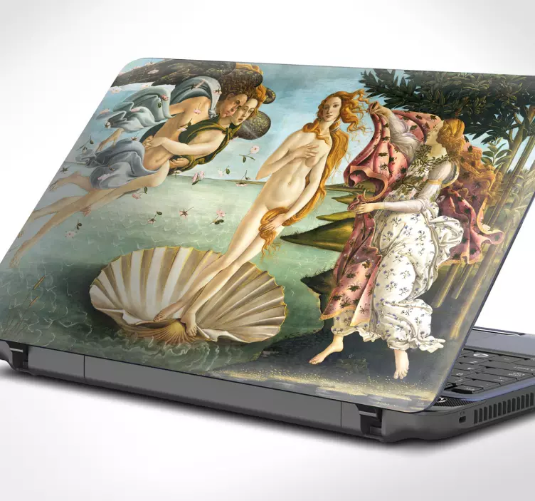 Adesivo PC portatile Venere di Botticelli - TenStickers