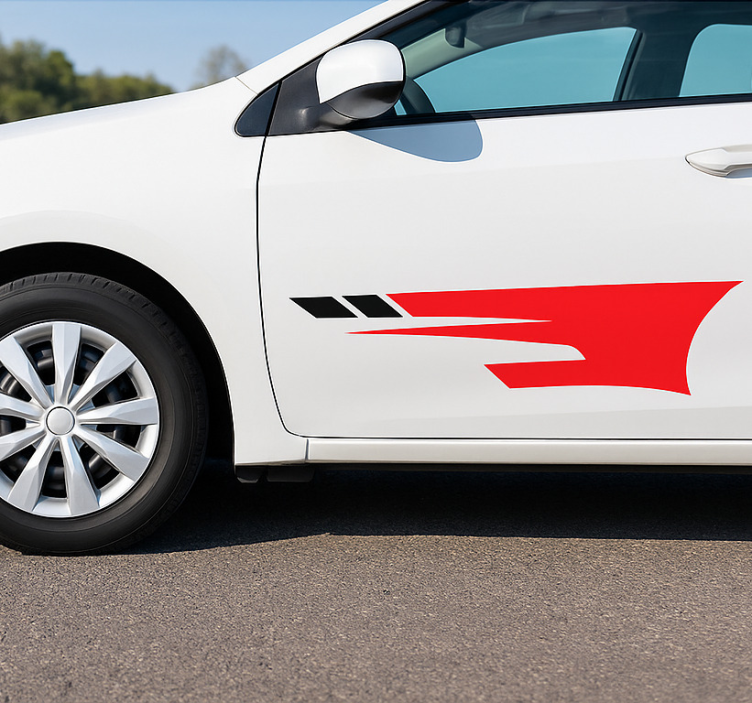 Adesivo per auto adesivi laterali sportivi - TenStickers