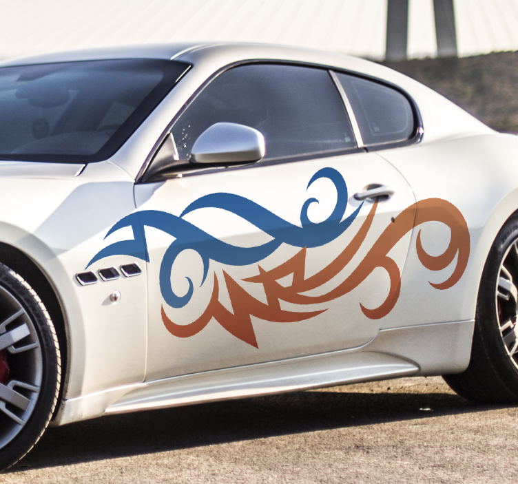 Adesivo per auto motivo decorativo astratto - TenStickers