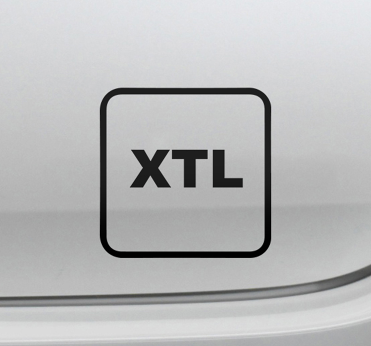 Adesivo per auto xtl monocolortext - TenStickers