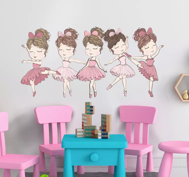 Adesivo per bambini ballerina - TenStickers