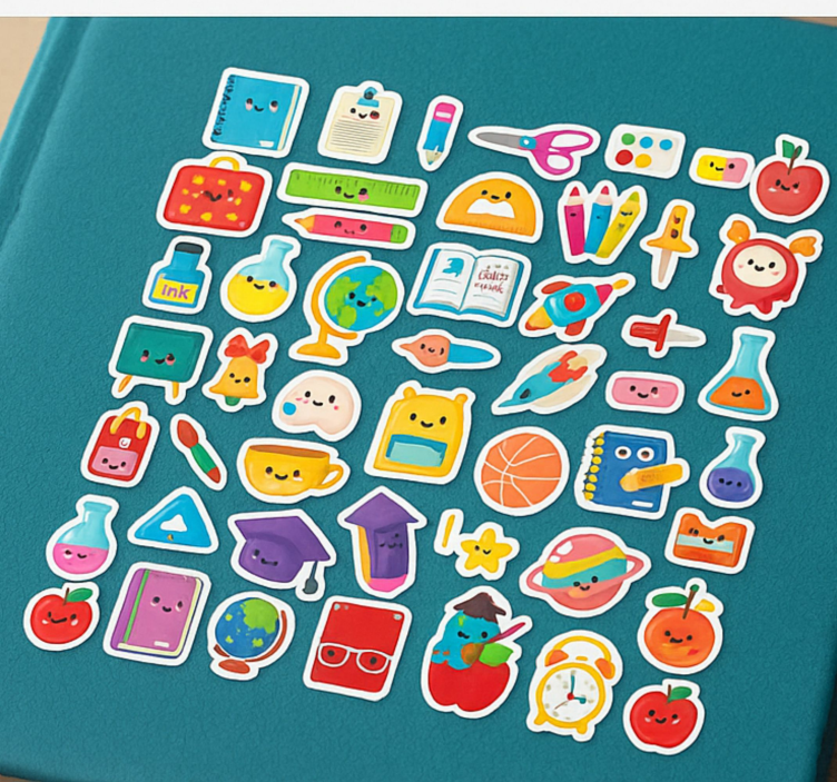 Adesivo per bambini elementi del set scolastico - TenStickers