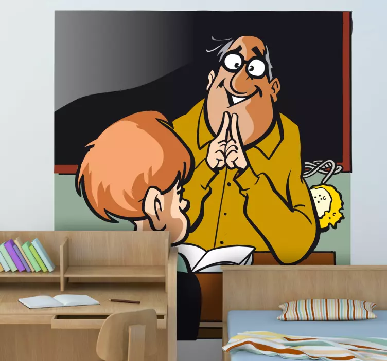 Adesivo per bambini insegnante di turno - TenStickers