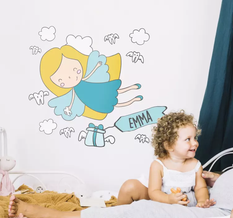 Adesivo per bambini regalo volante delle fate - TenStickers