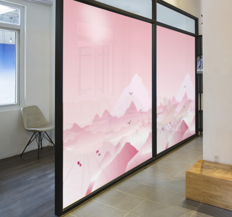 Adesivo per finestra etichetta per ufficio satinato - TenStickers