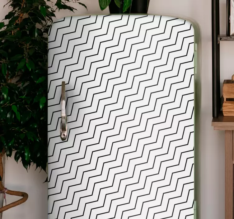 Adesivo per frigo superficie a zigzag - TenStickers