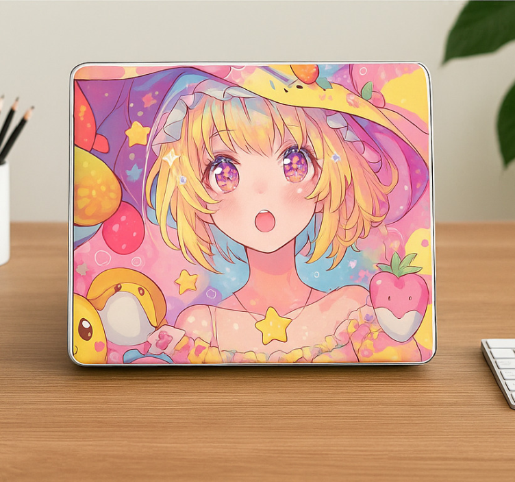 Adesivo per laptop kawaii pastel anime wrap - TenStickers