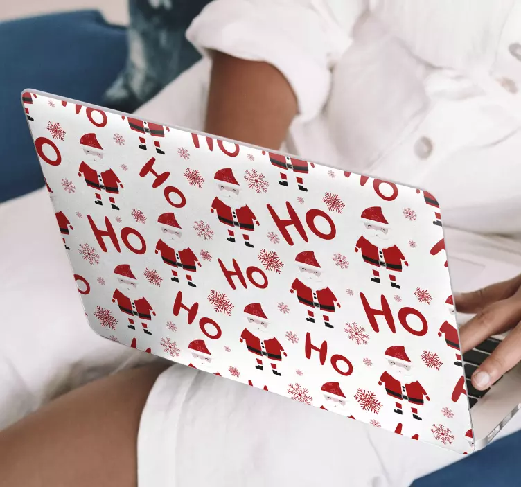 Adesivo per laptop modello di babbo natale - TenStickers