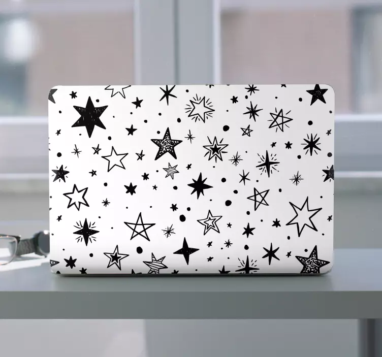 Adesivo per laptop modello di cielo stellato - TenStickers
