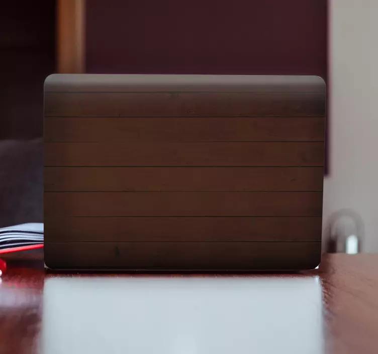 Adesivo per laptop superficie della tavola di legno - TenStickers