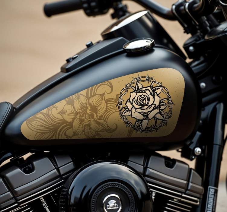 Adesivo per moto fiori - TenStickers