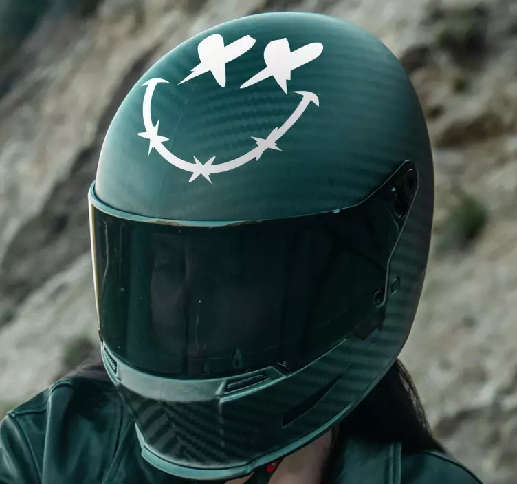 Adesivo moto sorriso morto - TenStickers