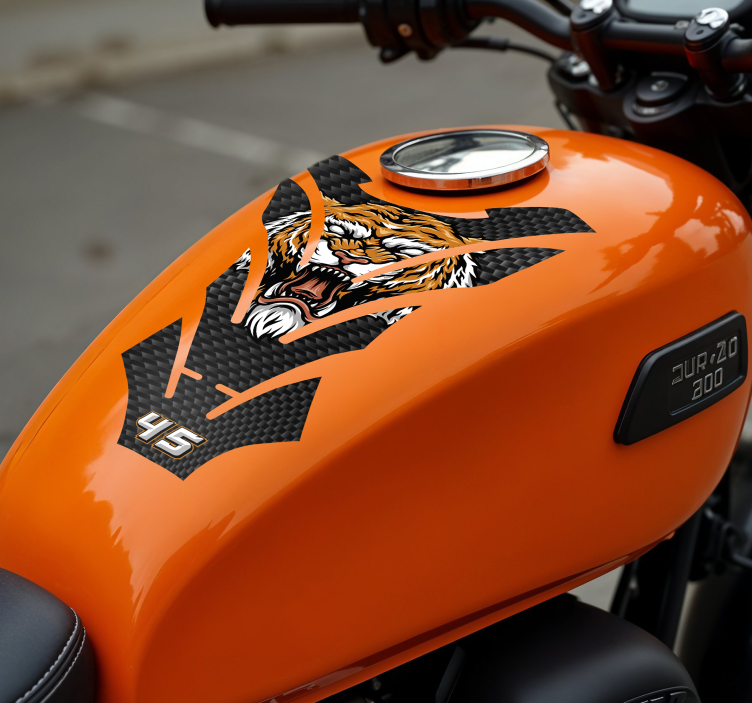 Adesivo per moto tigre - TenStickers