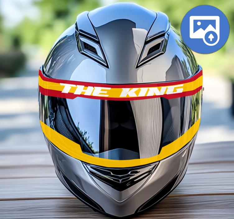 Adesivo per moto visiera del casco con bandiera - TenStickers