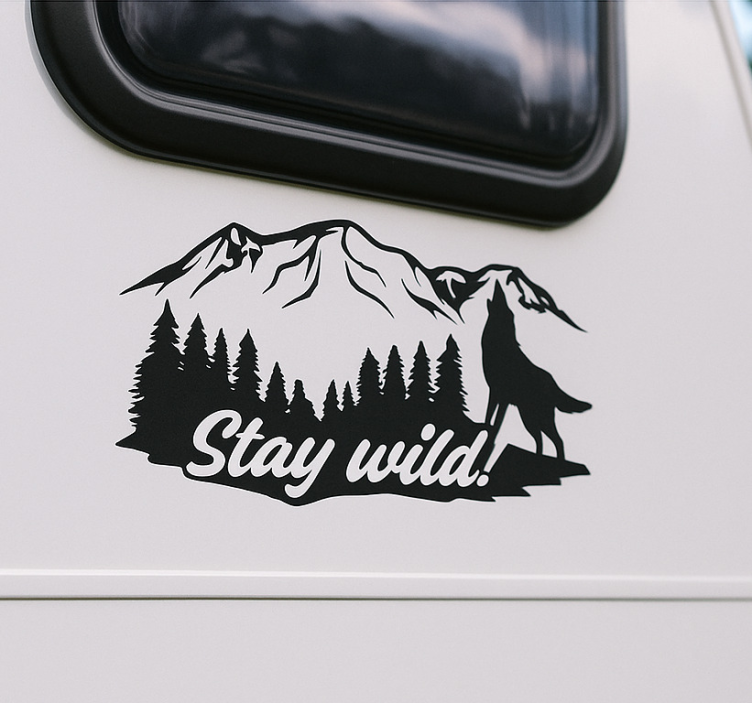 Adesivo per roulotte stay wild! - TenStickers