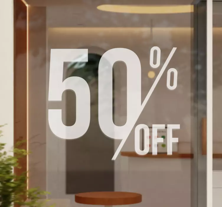 Adesivo per vetrine sconti - TenStickers